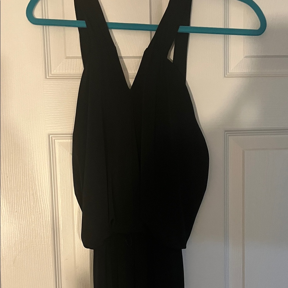 Valerie Bertinelli Black Backless Dress